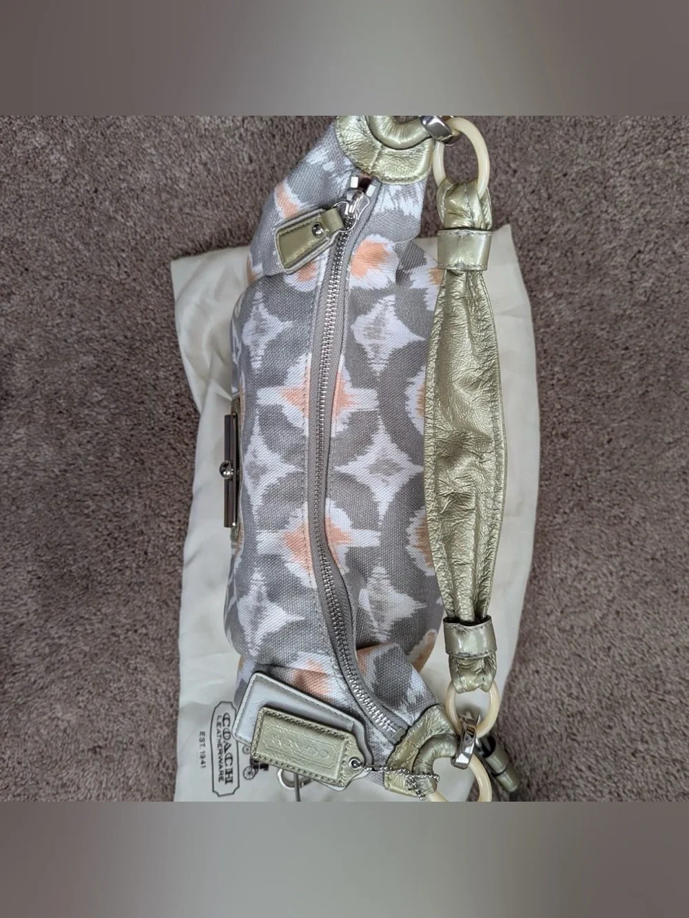 Vintage Coach Kristin Op Art Hobo bag W/Dust bag NWT